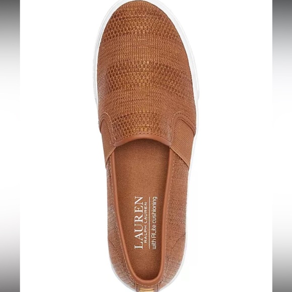 Lauren Ralph Lauren Jinny tan slip on sneakers - Picture 3 of 9